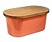 Produktbild heine-home Brotkasten Brotbox mit Schneidebrett aus Bambusholz (terracotta orange)