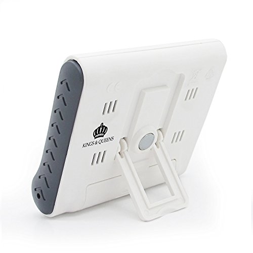 Kings & Queens Large Display Electronic Digital Countdown and Count up Loud Alarm Kitchen Timer / Sport Stopwatches with Clock Function (Magnet and Stand) AC006-1G by Kings & Queens - 5