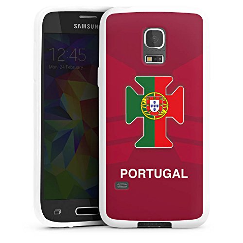 Samsung Galaxy S5 mini Silikon Hülle Case Schutzhülle Portugal EM Trikot Fußball Europameisterschaft