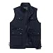 Produktbild DYLBD Herren Weste Frühling Outdoor Casual Multi Pocket Jacke,Blue-M