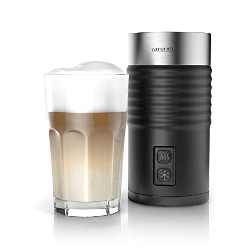 Arendo – Milchaufschäumer automatisch | milk frother | Neues Modell 2017 / STRIX Controller | 2-Tasten für Warm- und Kaltaufschäumen | Überhitzungsschutz durch automatische Abschaltfunktion | 365-435W | antihaftbeschichtet | 360° Basisstation | schwarz - 5