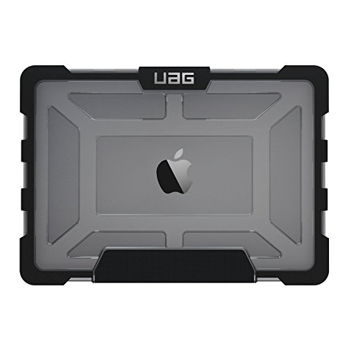 URBAN ARMOR GEAR Schutzhülle für Apple Macbook 12″ – grau/transparent [Lüftungsschlitzaussparungen | Stoßfest | Anti-Rutsch Füße] – UAG-MB12-A1534-ASH - 3