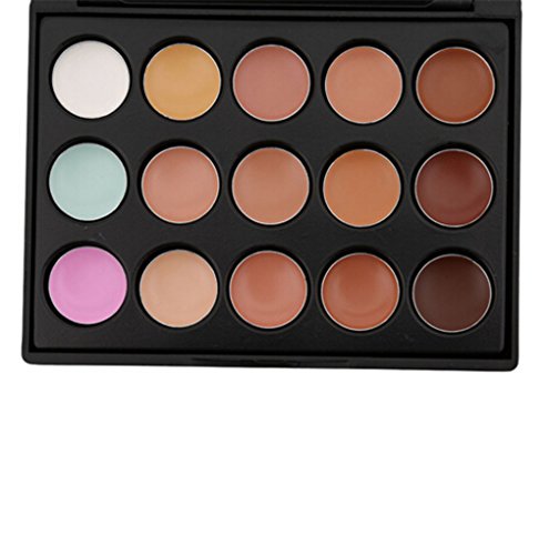 HENGSONG Concealer Abdeckcreme Camouflage Palette Cover Abdeck Makeup mit 15 Farben Mode (A) - 3