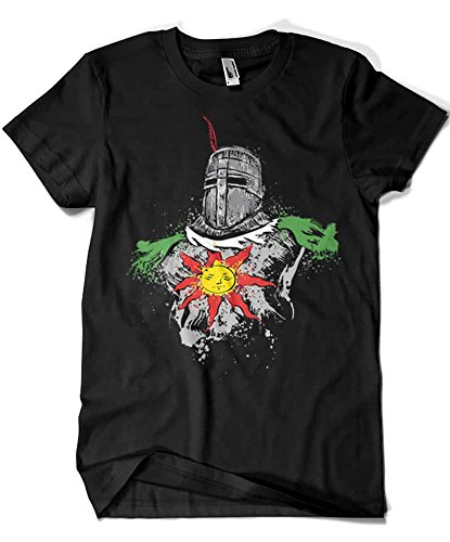 Camisetas La Colmena 2030-Maglietta, Parodia Dark Souls - Praise The Sun (Dr.Monekers)