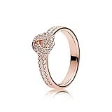Pandora Damen-Motivring Silber_vergoldet mit '- Ringgröße 58 (18.5) 180997CZ-58