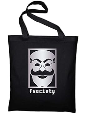 Fsociety Logo Jutebeutel, Beutel, Stoffbeutel, Baumwolltasche