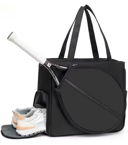 Sac De Tennis Generisch Pour Femme – 2 Raquettes, Imperméable, Compartiment Chaussures Anti-odeurs, Dos, Padel, Badminton
