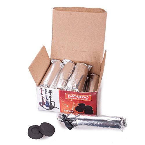 Topgoods Wasserpfeife Shisha Hookah mit 2 Schläuchen ca.53cm inkl. Alu Folie, Kohle, Kohlezange Zubehör NEU Händler Rot(Shisha + Alu folie und Kohle) - 5