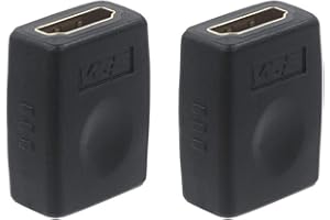 VCE HDMI Kupplung Buchse auf Buchse HDMI Verlängerung Verbinder 3D 4K HDR ARC für PC-Laptop, LCD LED Monitor TV, PC-Laptop, PS4, Xbox, 2 Stück