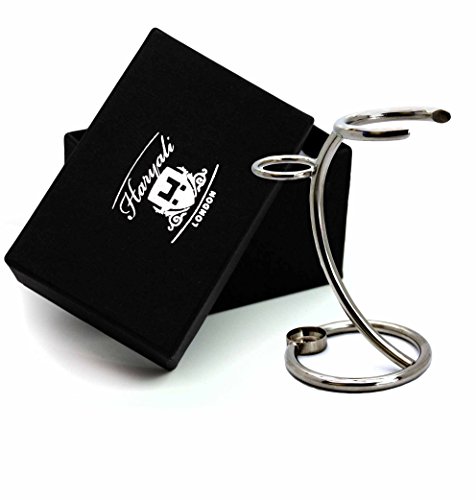 2 IN ONE MEN'S SHAVING BRUSH & RAZOR STAND MADE WITH STAINLESS STEEL (CHROME FINISH) . PERFECT TO KEEP ONE ORGANISED.