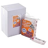 (Lot de 5) à tête de balai serpillère en coton avec Push Fit Douille en plastique rouge pour 15/40,6 cm (24 mm) et léger