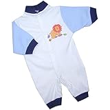 BabyPrem Premature Baby Romper Playsuit Cotton Clothes Blue Lion 1.5-7.5lb