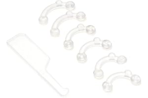 VANANA 3 Sizes Silicone Nose Lifter, Nose Shaper Invisible Nose Up Lifting Nose Clip Painless Straightening Beauty Kit (White 3 Pairs)