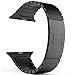 Produktbild Woodln für Apple iWatch Series 1 Series 2 Edelstahl Uhrenarmband Strap Replacement Wrist Band Armband für Apple Watch 42 mm/38 mm (42MM, Black1)