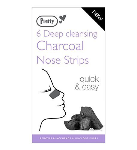 Pretty Charcoal Nose Strips - Deep Cleansing - Removes Blackheads & Unclogs Pores - Quick & Easy