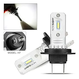 Anself Car LED Fog Lights 80W/Bulb Headlight Bulbs Kit 6000K White Running Light 1000LM/Bulb, H7, HID Decoder Fog Bulbs