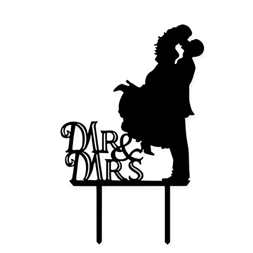 Rosenice Kuchenaufsätze Mr Mrs Brautpaar als Tortendeko Hochzeitstorte Topper Kuchendekoration