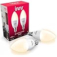 Innr Zigbee E14 Smart Bulb, LED Light Bulbs Warm White, Works with Hue*, Amazon Echo 4th Gen., Alexa (Bridge Required), E14 Candle, 470 Lumen, Dimmable, 2-Pack