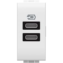 Bticino USB-Ladegerät Livinglight – Typ A, Bis 15W, Anthrazit, Für Unterputz-Montage
