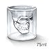 Produktbild Giancomics 75ml Kristall Skull Head Shotglass Doomed Schädel Tasse Trinken Tasse Flasche Totenkopf Wein Vodka Glas Tasse