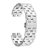 TRUMiRR Faltschließe Uhrenarmband -Edelstahl-Armband für Pebble Steel 2, mit Upgrade-Verbindungs-Remover und Frühlings-Stab