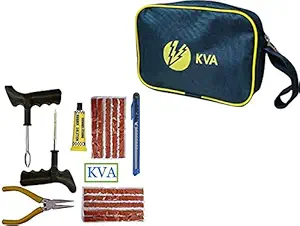 KVA Plus 007 Premium Tubeless Tyre Puncture Repair Kit Portable Flat Tire Puncher Fixing