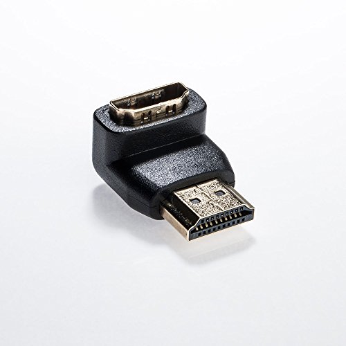 HDMI Winkel Adapter | 90° Winkel (Rechter Winkel) von HDMI A Buchse zu HDMI A Stecker 19pol | 1080p Vergoldete Stecker - 3