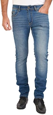 Ticket Jeans Men’s TJ 101 Slim Fit Designer Stretch Jeans