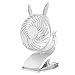 Produktbild QZYY USB Clip Ventilator Mini Tischventilator Fan Tragbarer Wiederaufladbarer USB Leise Ventilator 3 Geschwindigkeitsstufen 360 Drehbare Einstellbare für Haus Büro Schlafzimmer Camping