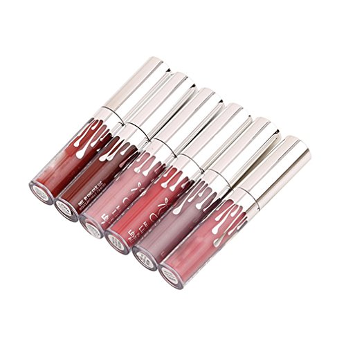 VWH 6 Farben Wasserdichte langlebige Matte Flüssigkeit Lipgloss Lippenstift Kosmetik - 2