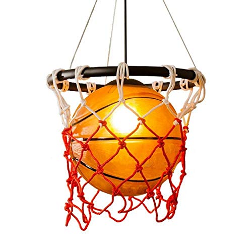 Preisvergleich Produktbild SGWH Deckenleuchter Lichter / Pendelleuchte mit Beleuchtung und Eisen Kronleuchter / American Basketball Glas Pandent Lampe / Deckenleuchte Kreative Persönlichkeit Kinderzimmer / Schlafzimmer Retro Ba