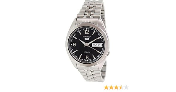 Seiko SNK135K - Orologio automatico al quarzo da uomo, in acciaio inox, con  quadrante nero : Seiko: Amazon.it: Orologi