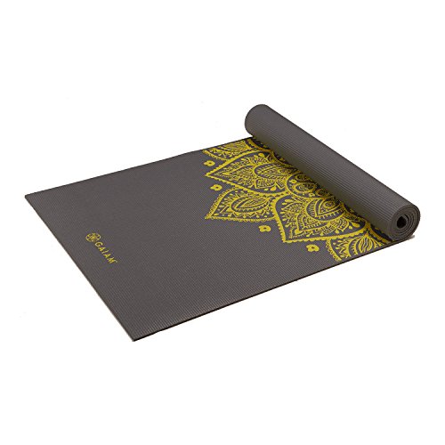 Gaiam Yoga Mat Citron Sundial, Unisex, 68 24-Inch x 5mm