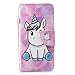 Produktbild ShinyCase Flip Brieftasche PU Ledertasche für Samsung Galaxy A8 Leder Handyhülle Wallet Case 3D Bling Glitzer Tasche im Brieftasche-Stil Einhorn Muster Cover Schütz Hülle Abdeckung Ledertasche