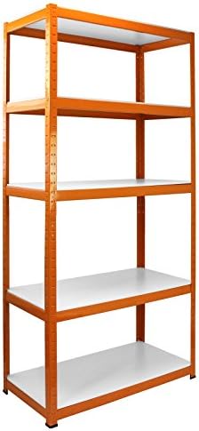 Monster Racking AQUA RAX Water Resistant Racking Greenhouse Garage Shelving Racks 90cm x 45cm x 182.5cm, 5 Shelves