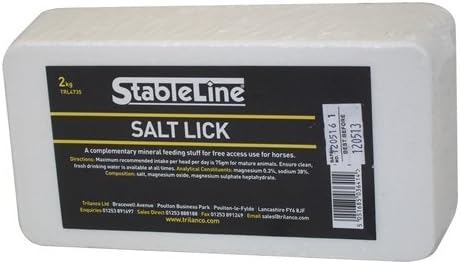 StableLine - Horse Salt Lick Plain 1.9 Kg x Size: 10 (Bulk Buy)