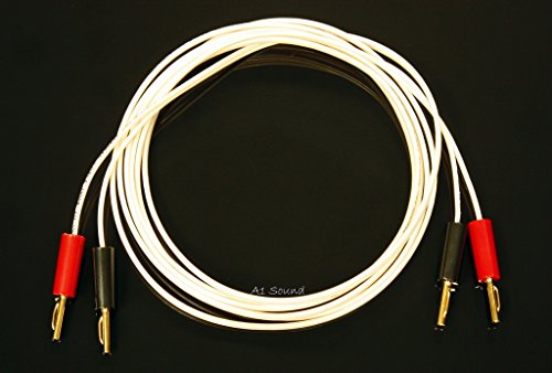 Metre QED Performance Micro Speaker Cable, Single Length Terminated With  Gold Plated Screw Type 4mm Banana Plugs On All Ends Four Plugs In