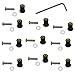 Produktbild PsmGoods 10x M5 5mm Motorrad Windschutzscheibe Windschutzscheibe Silber Bolt Schrauben für Honda Suzuki