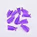 BESTIM INCUK 20 Pieces Acrylic Toenail Nail Art Soak Off Clip Cap UV Gel Polish Remover Wrap Nail Tool, Pink and Purple