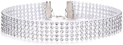 Foreverquality Fashion Women Full Diamante Rhinestone Choker Necklace Wedding Party Jewellery (16mm)