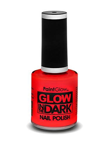 paintglow Glow in the Dark Nagellack, Neon Rot 10 ml