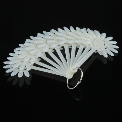 SODIAL(R) Fan Style Nail Art Tips Display Practice Wheel Tool 10pcs