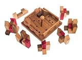 Stadtpuzzle, 3D-Puzzle, Holzspiel, Denkspiel, Knobelspiel - 3