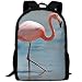 Produktbild HOJJP Die meisten robusten leichten Sommer stilvolle Laptop-Rucksack - Flamingos im Lotusteich