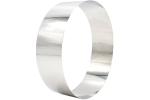 Decora 0063749 Cadre Cercle Acier Inoxydable Diamètre 20 x 6 cm, Argent