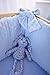 Clair de Lune Dimple Rocking Crib/ Cradle Quilt and Bumper Set (Blue)