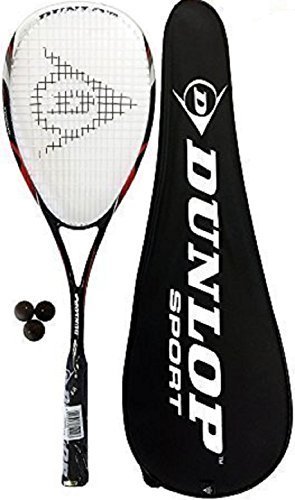 Preisvergleich Produktbild Dunlop Nanomax Tour Squashschläger + Cover + 3 Squashbällen 195
