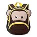 Produktbild SYAODU bags Kinder Wasserdichte Schultasche, Kleinkind Kinder Rucksack 3D AFFE Cartoon Vorschulrucksack Schultaschen (Farbe : Braun)