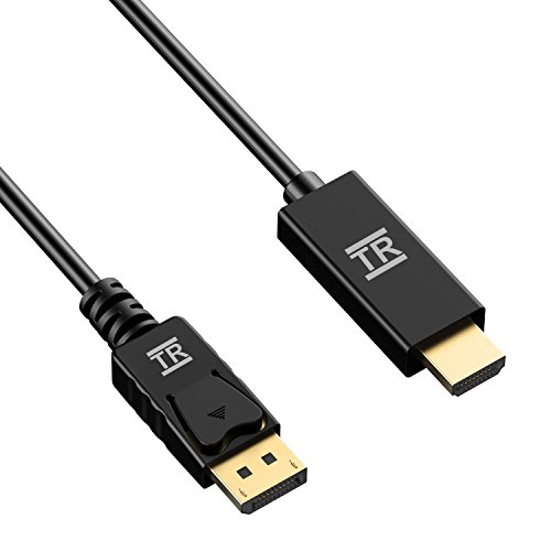 DP auf HDMI, TechRise 2-Meter Vergoldet Displayport zu HDMI Kabel HDTV Konverter Adapter, Full HD 1080p Hochgeschwindigkeits Video und Audio unterstützt - 3