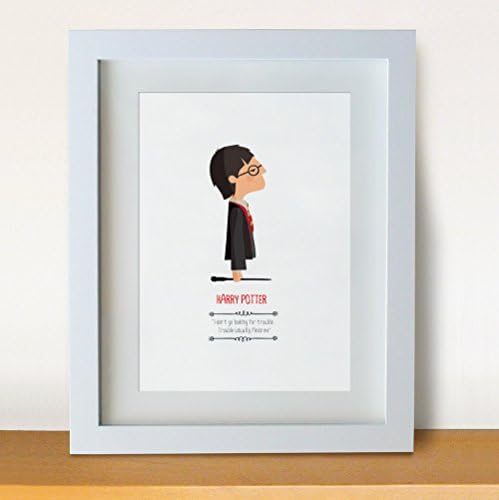 Print “Harry Potter". Available in two sizes: A4 / A3. Included a quote from the book.